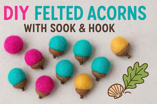 DIY Felted Acorns
