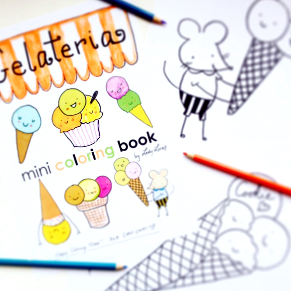 Printable Gelateria Coloring Book