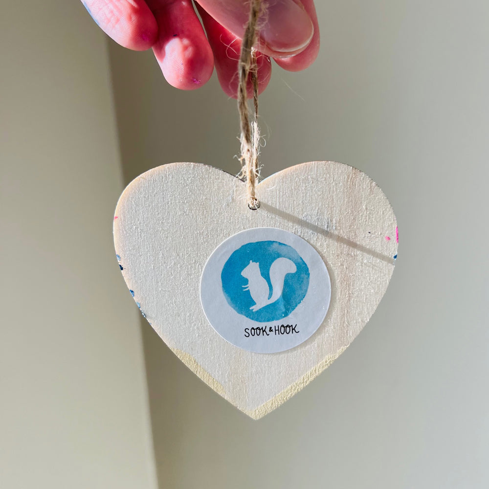 Seascape Heart Ornaments