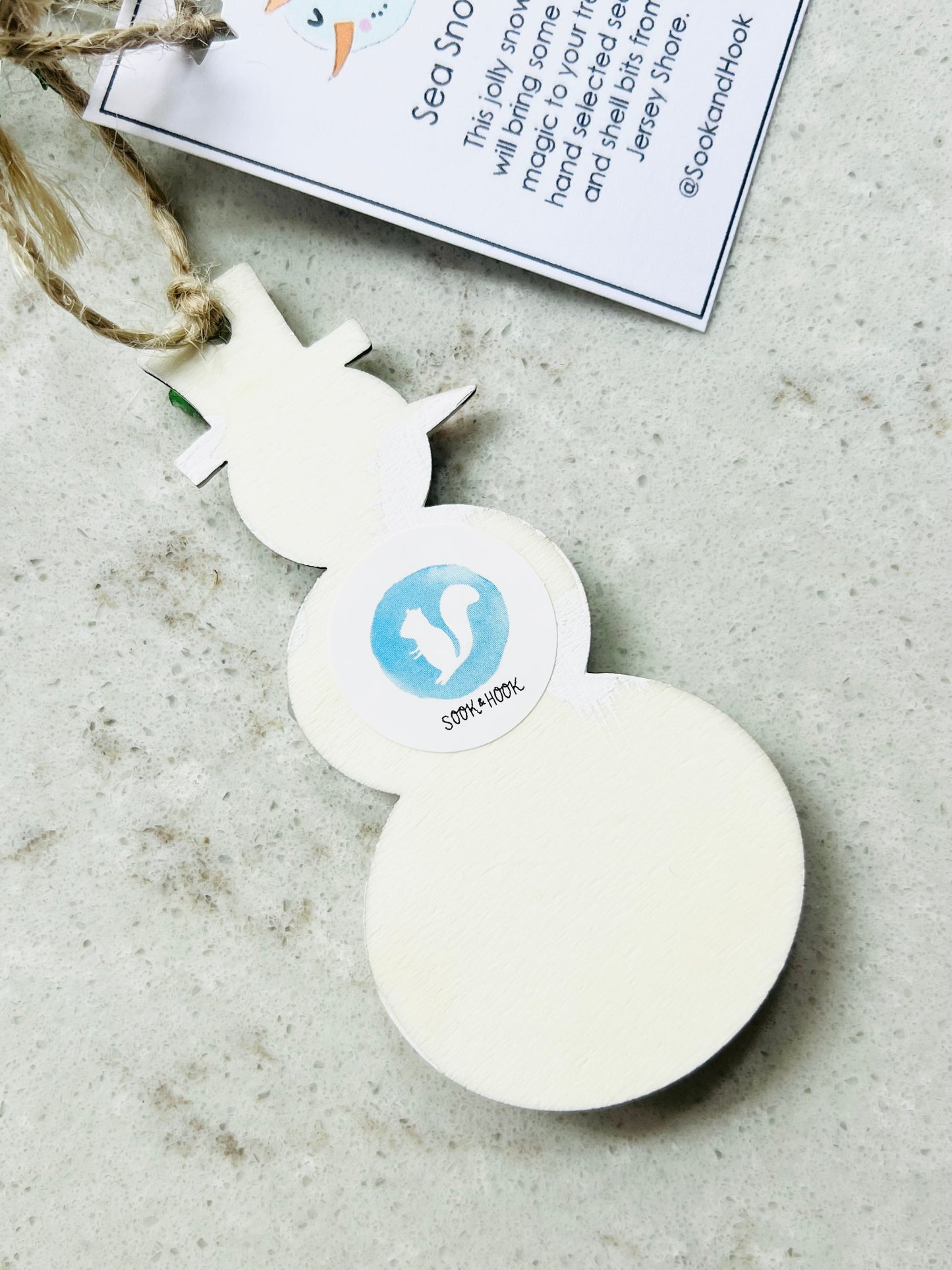Sea Snowman Christmas Tree Ornament