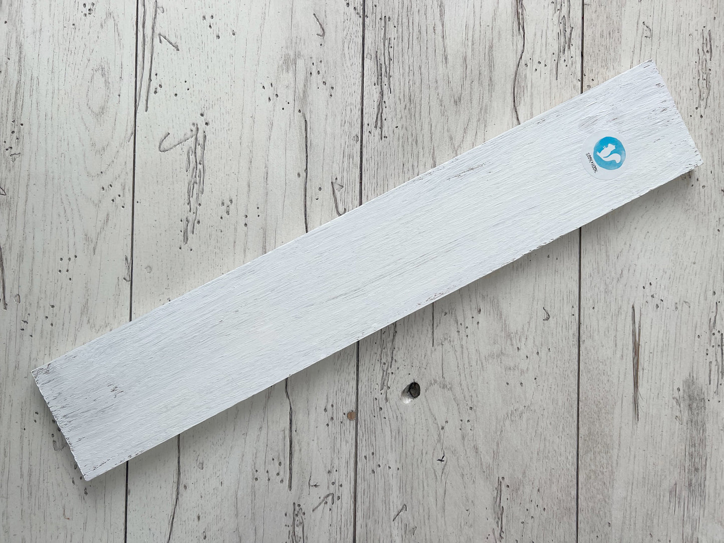 Cat Mermaid Driftwood Painting