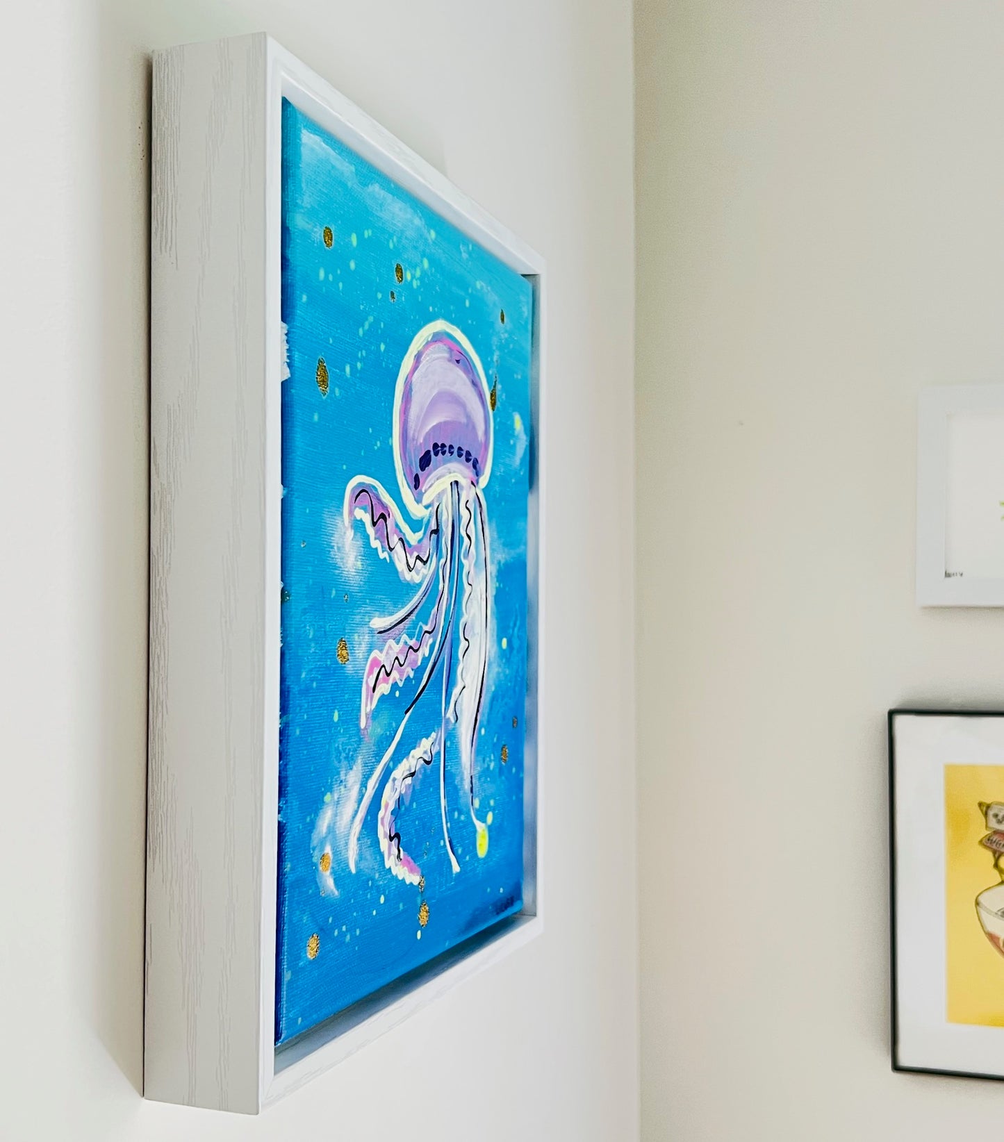 Dancing Jellyfish Original Painting | 8" x 10" | Sook & Hook