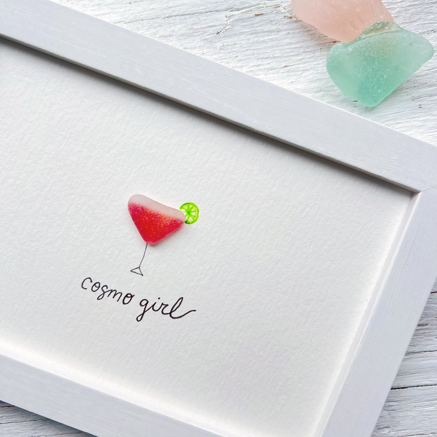 Cosmo Girl Sea Glass Art