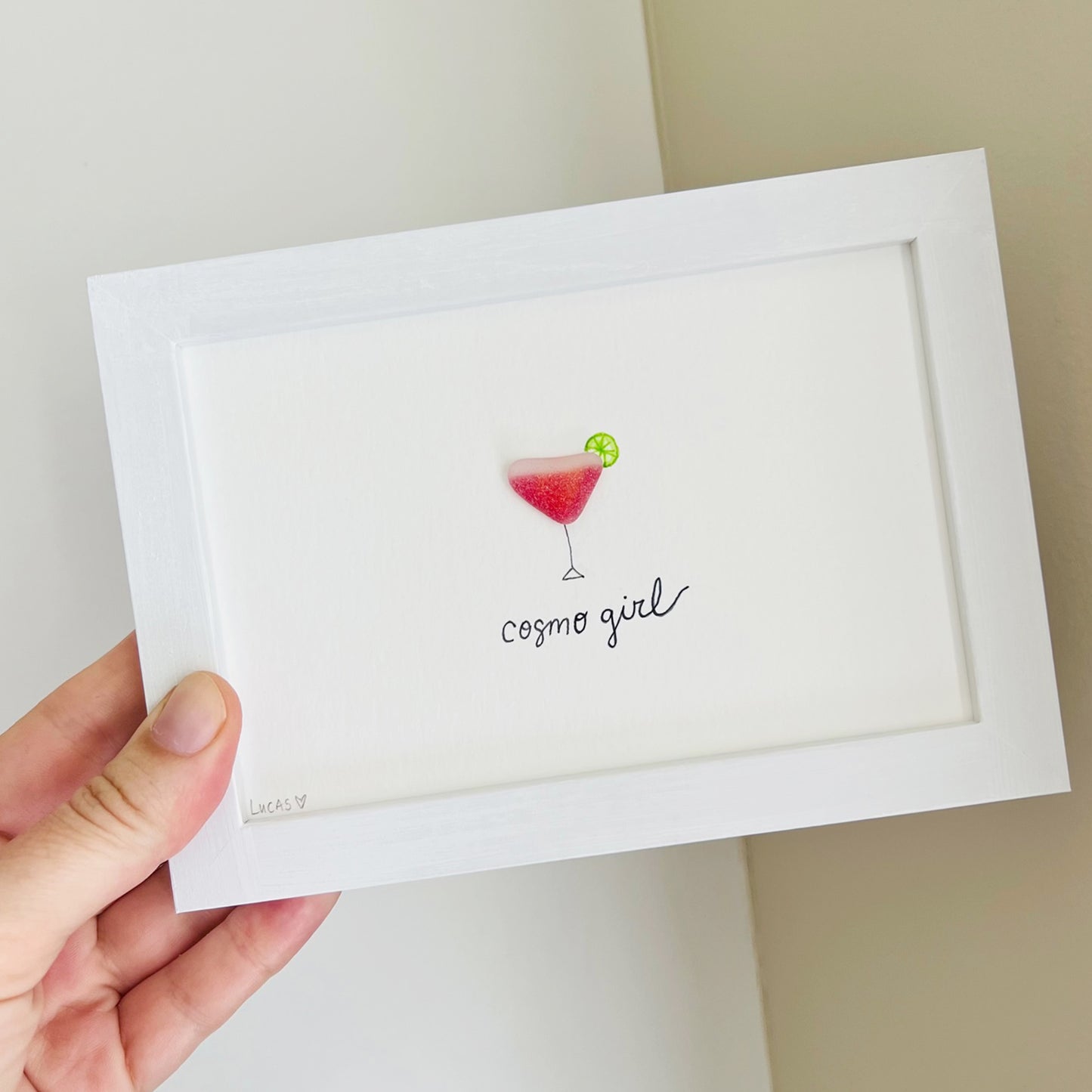Cosmo Girl Sea Glass Art
