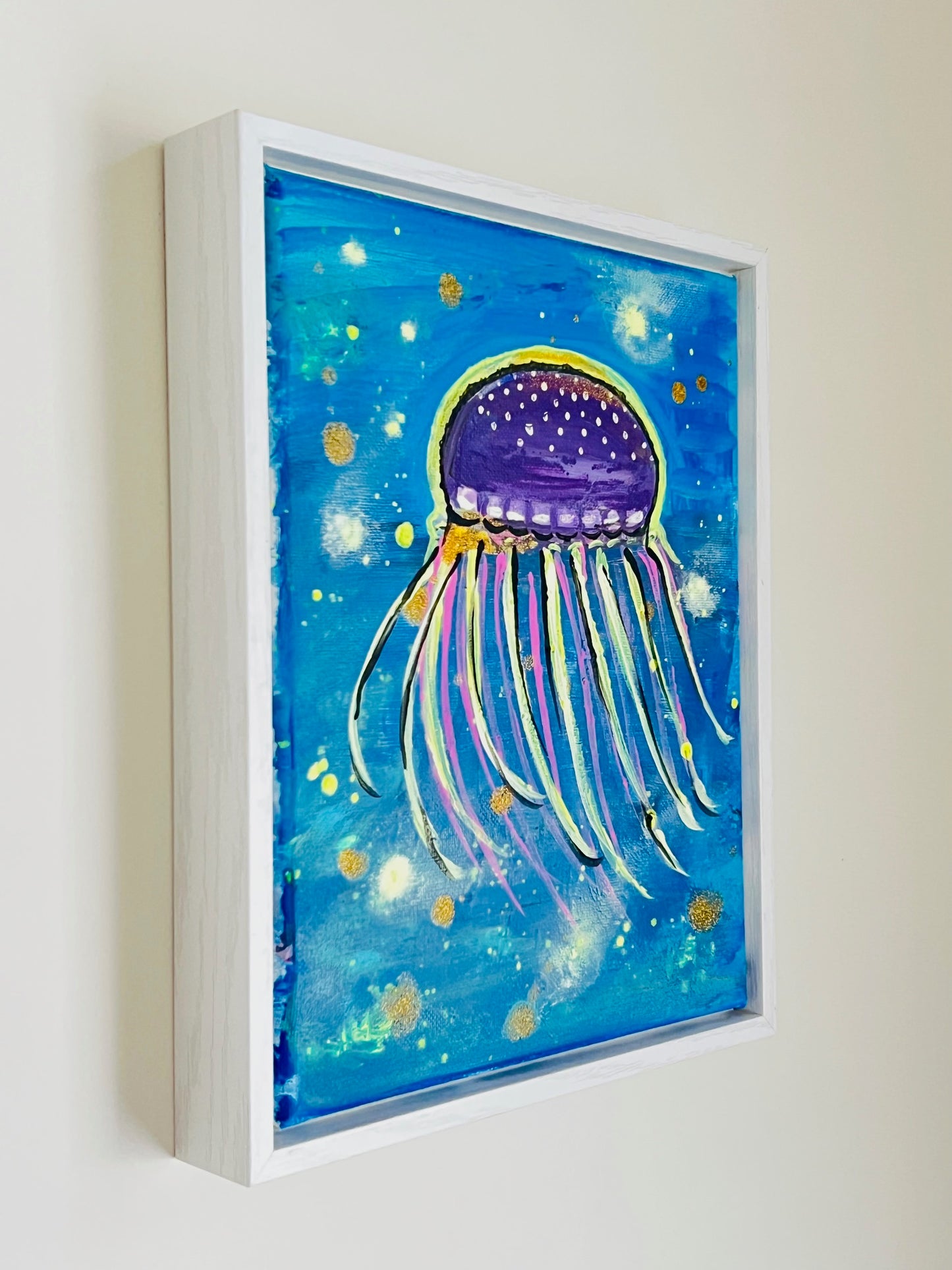 Mushroom Jellyfish Original Painting | 8" x 10"