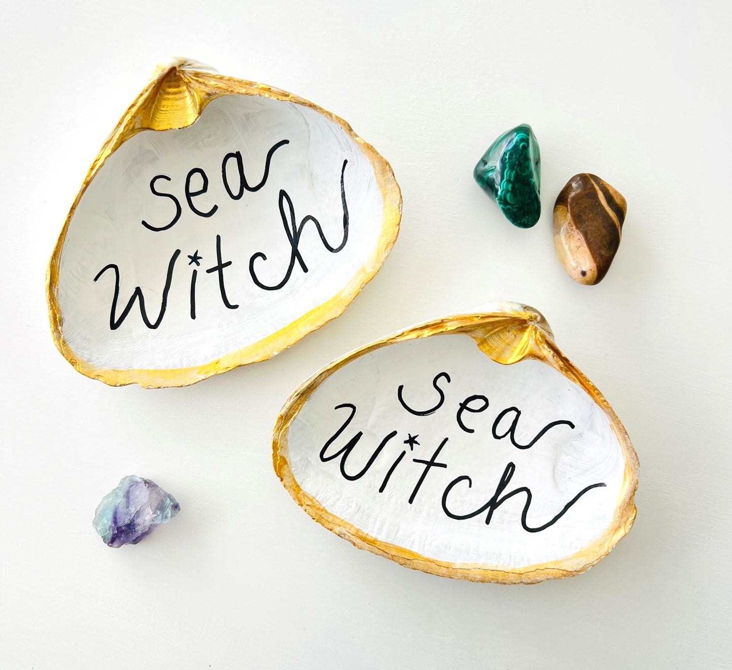 *Almost Sold Out* Crystal Clams by Sook & Hook | Crystal Display or Jewelry Trinket Dishes