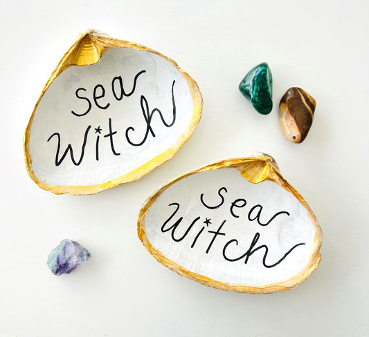 *Almost Sold Out* Crystal Clams by Sook & Hook | Crystal Display or Jewelry Trinket Dishes