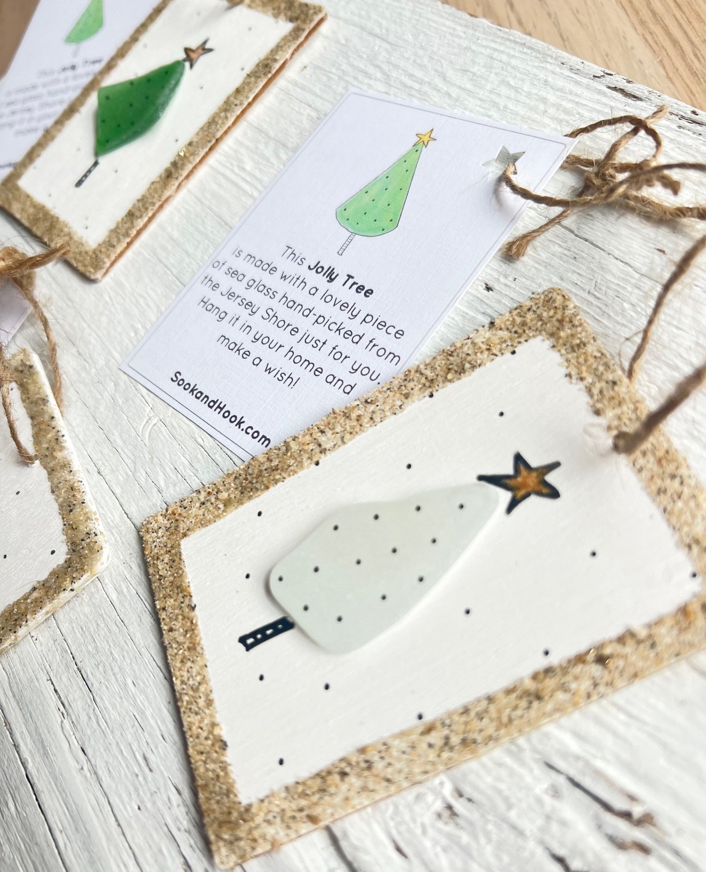 Jolly Sea Glass Christmas Tree Ornament