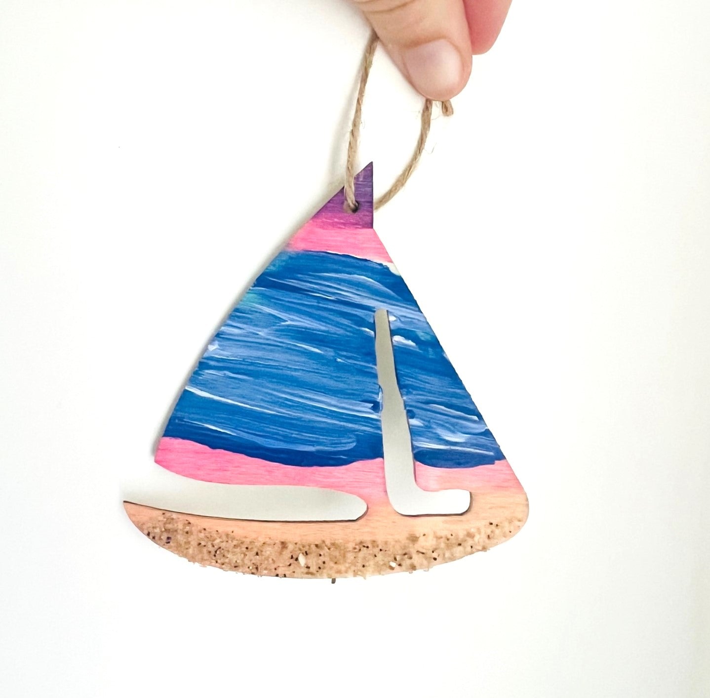 Seascape Sailboat Ornaments