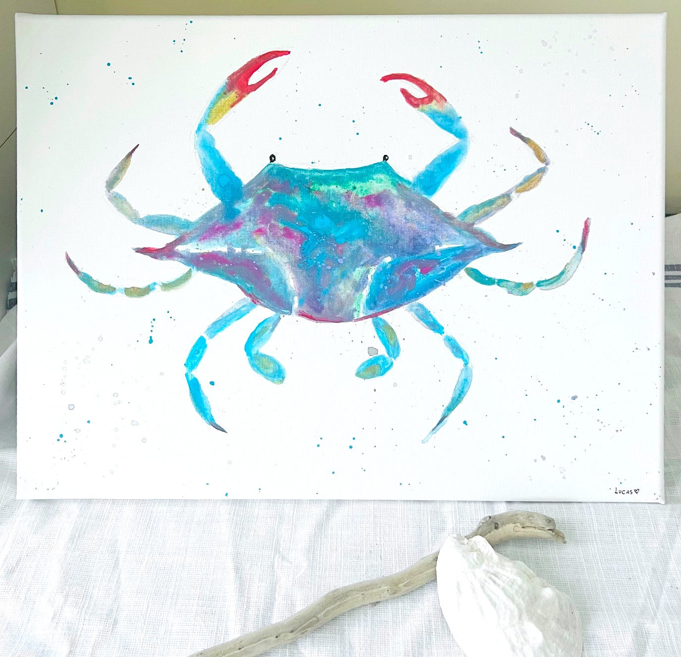 Blue Crab Original Acrylic Painting