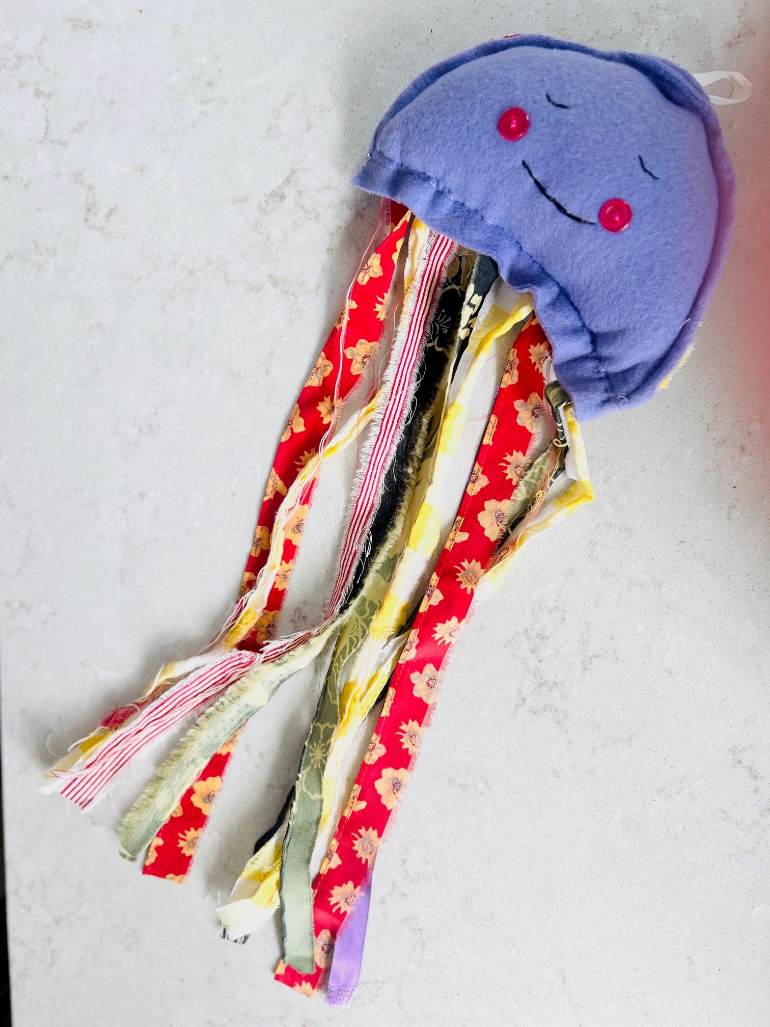 Cute Jellyfish Plush Wall Hanging