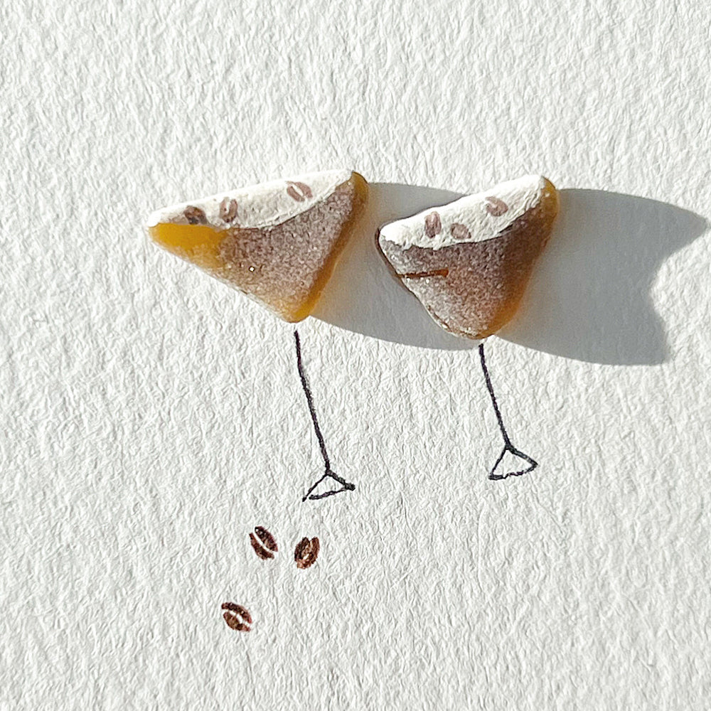 Espresso Martinis Sea Glass Art