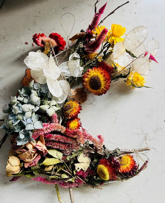 Half Moon Wreath DIY