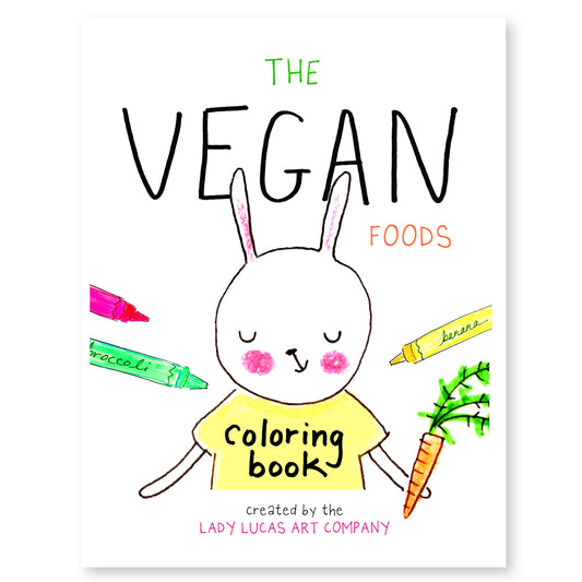 Printable Vegan Food Coloring Book