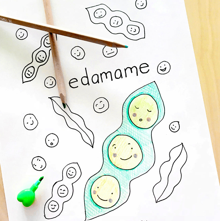 Printable Vegan Food Coloring Book