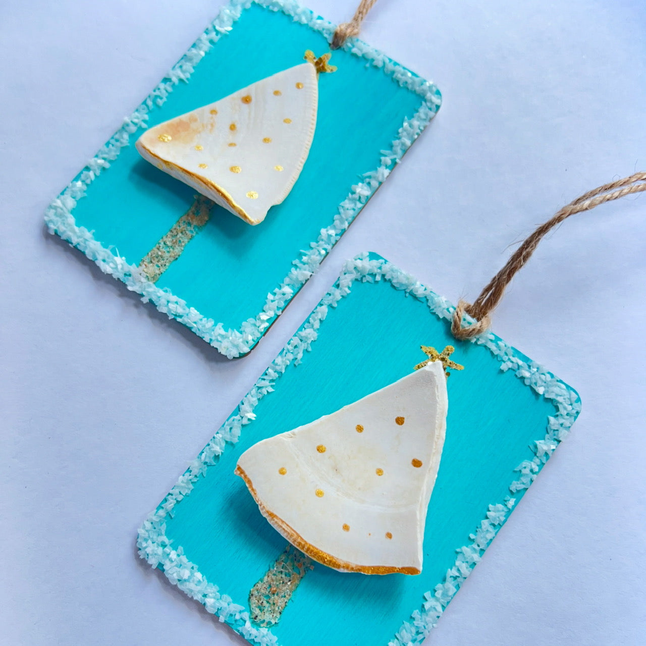 Christmas Tree Shell Ornament