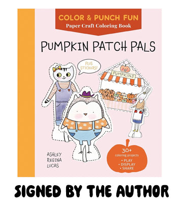 Pumpkin Patch Pals Color & Punch Book | Signed Copy