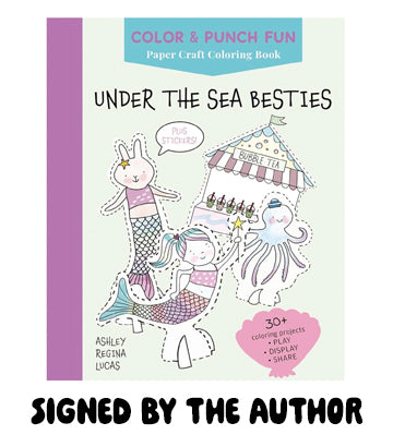 Under the Sea Besties Color & Punch Book | Signed Copy