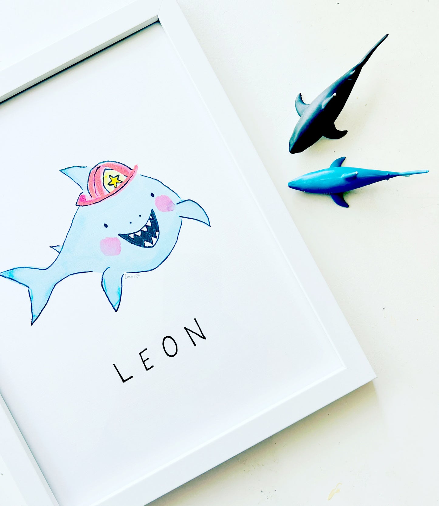 Customizable Under the Sea Animal Prints | Unframed or Framed 8"x10" Art for Kids