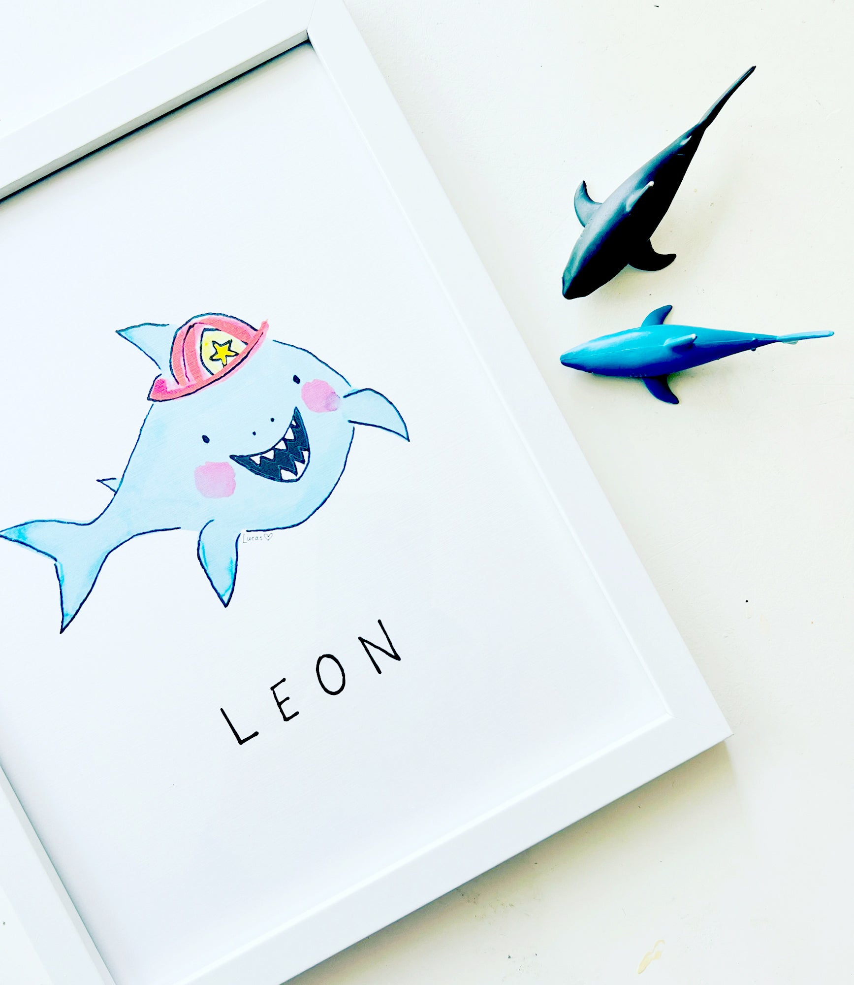 Customizable Under the Sea Animal Prints | Unframed or Framed 8"x10" Art for Kids
