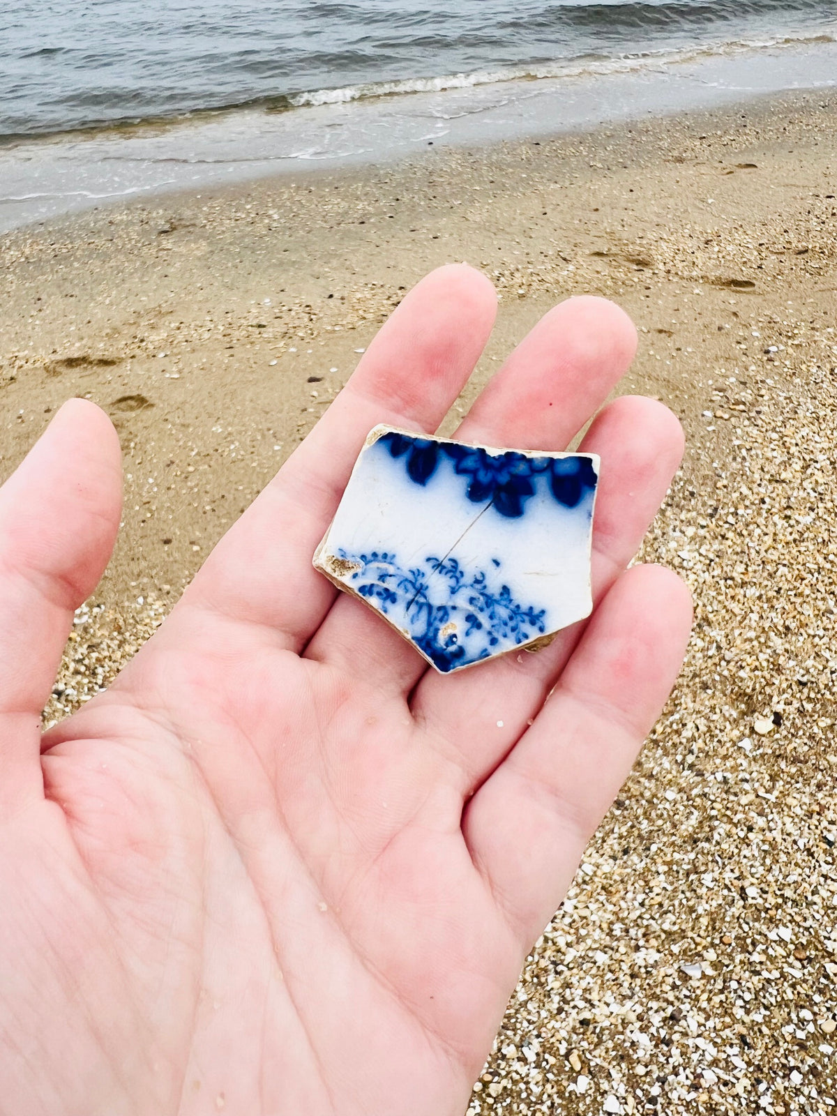 Pretty Sea Pottery & Sea Glass Coffee or Teacup
