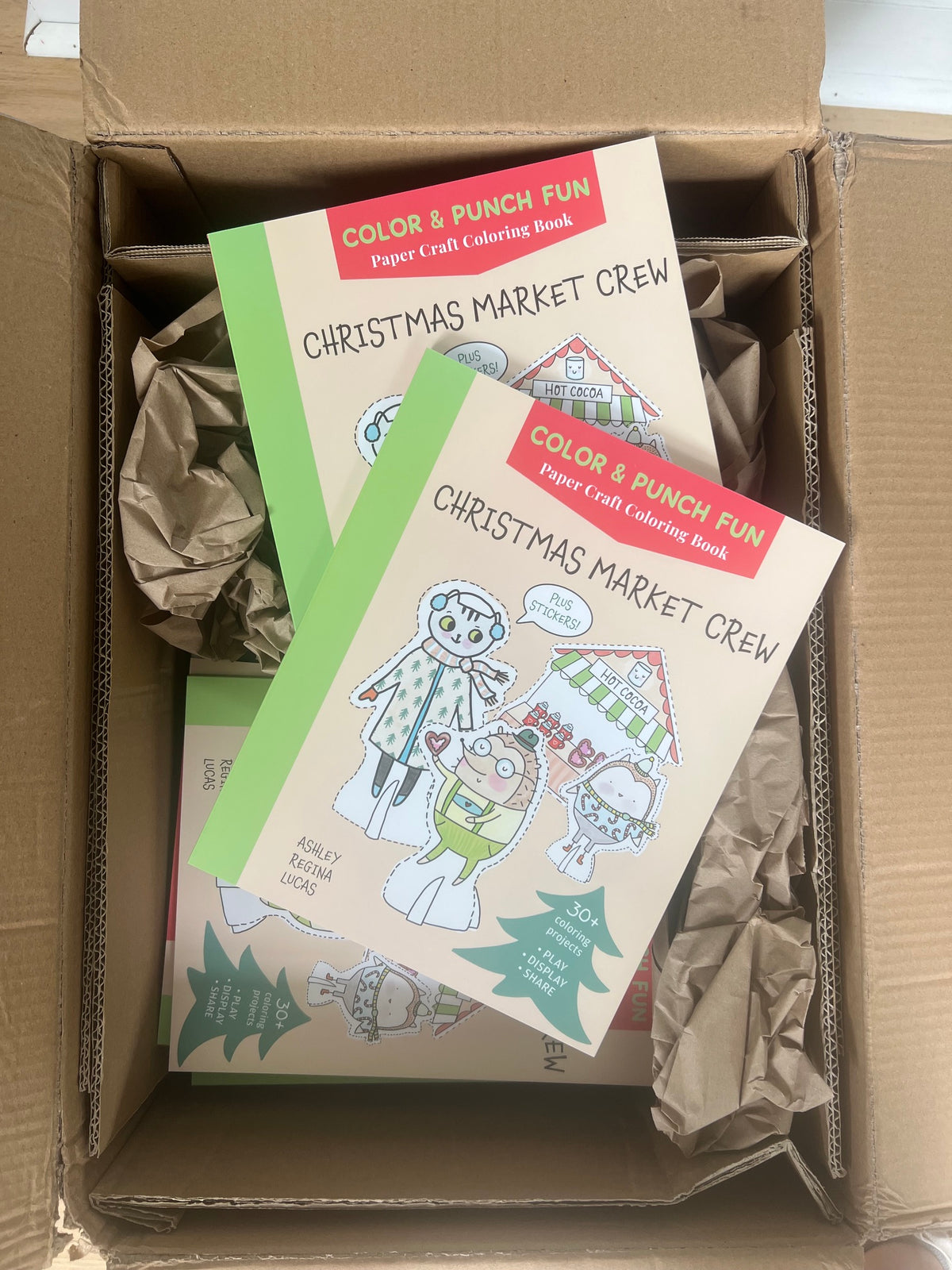 Christmas Market Crew Color & Punch Book | Signed Copy
