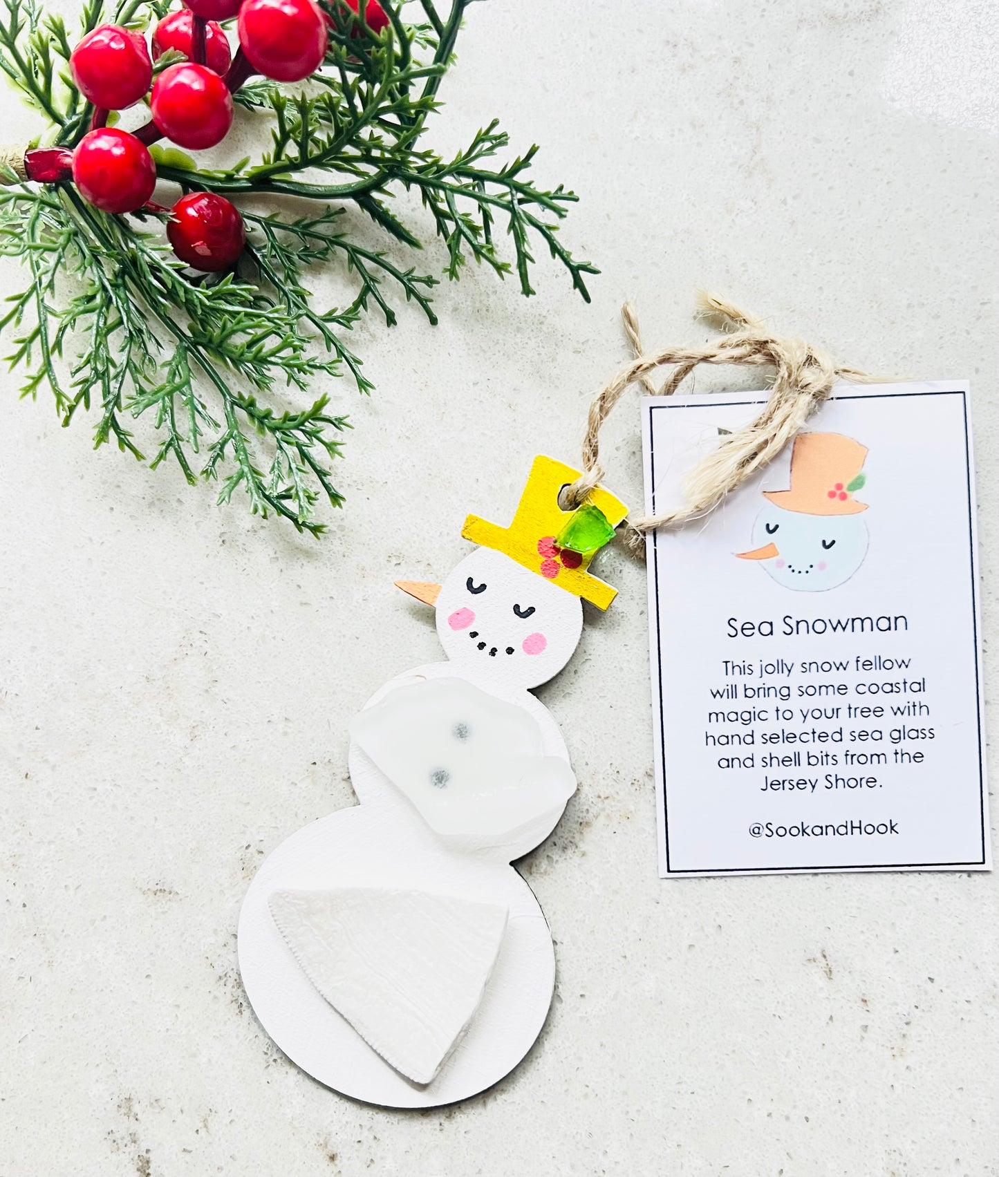 Sea Snowman Christmas Tree Ornament