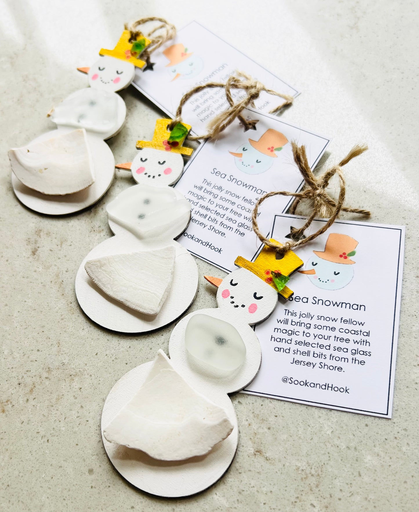 Sea Snowman Christmas Tree Ornament