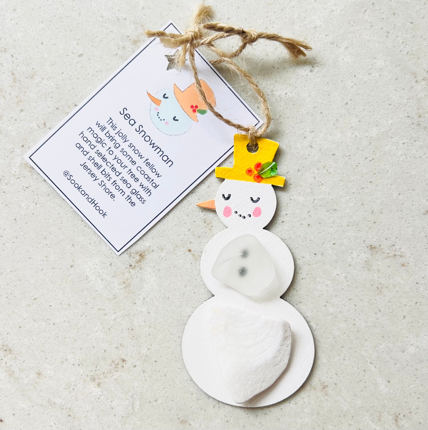 Sea Snowman Christmas Tree Ornament