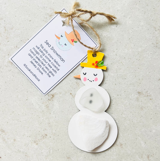 Sea Snowman Christmas Tree Ornament