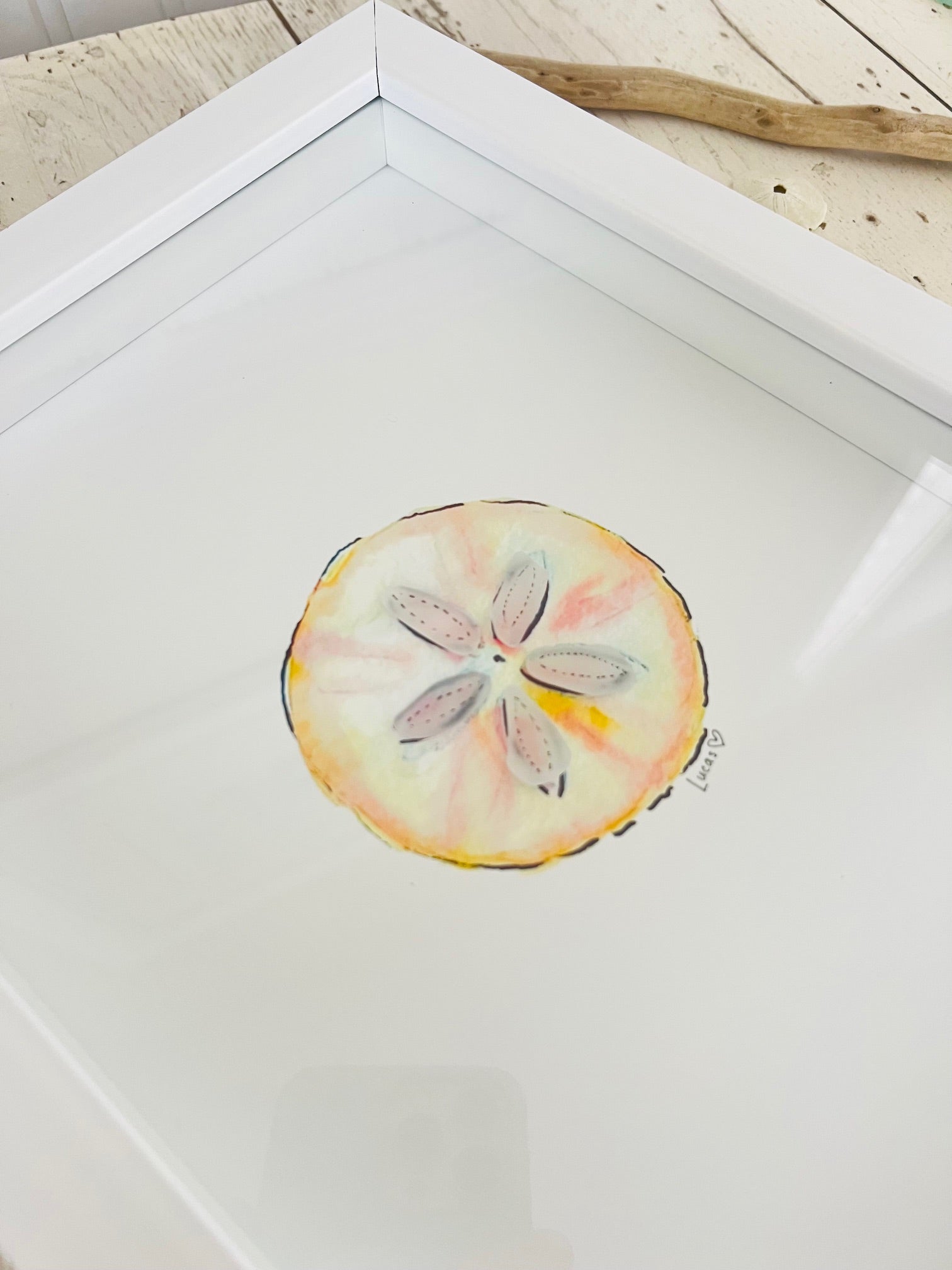 Shore Points Sea Glass Art Collection | 8"x10" Shadow Box Frame