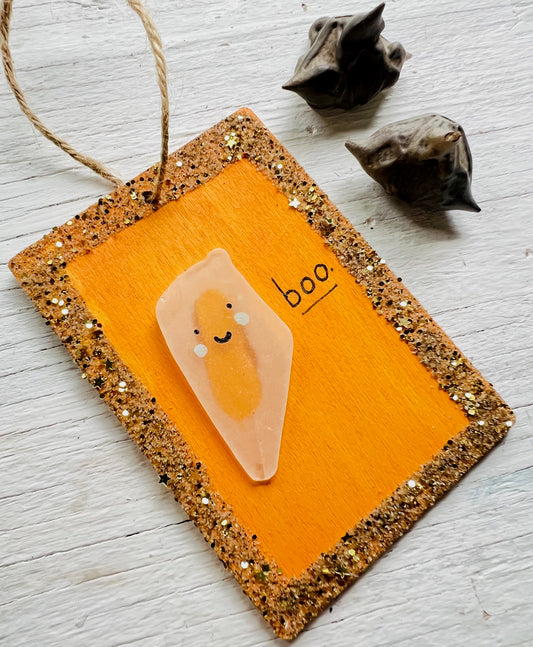 Sea Glass Ghost Ornament