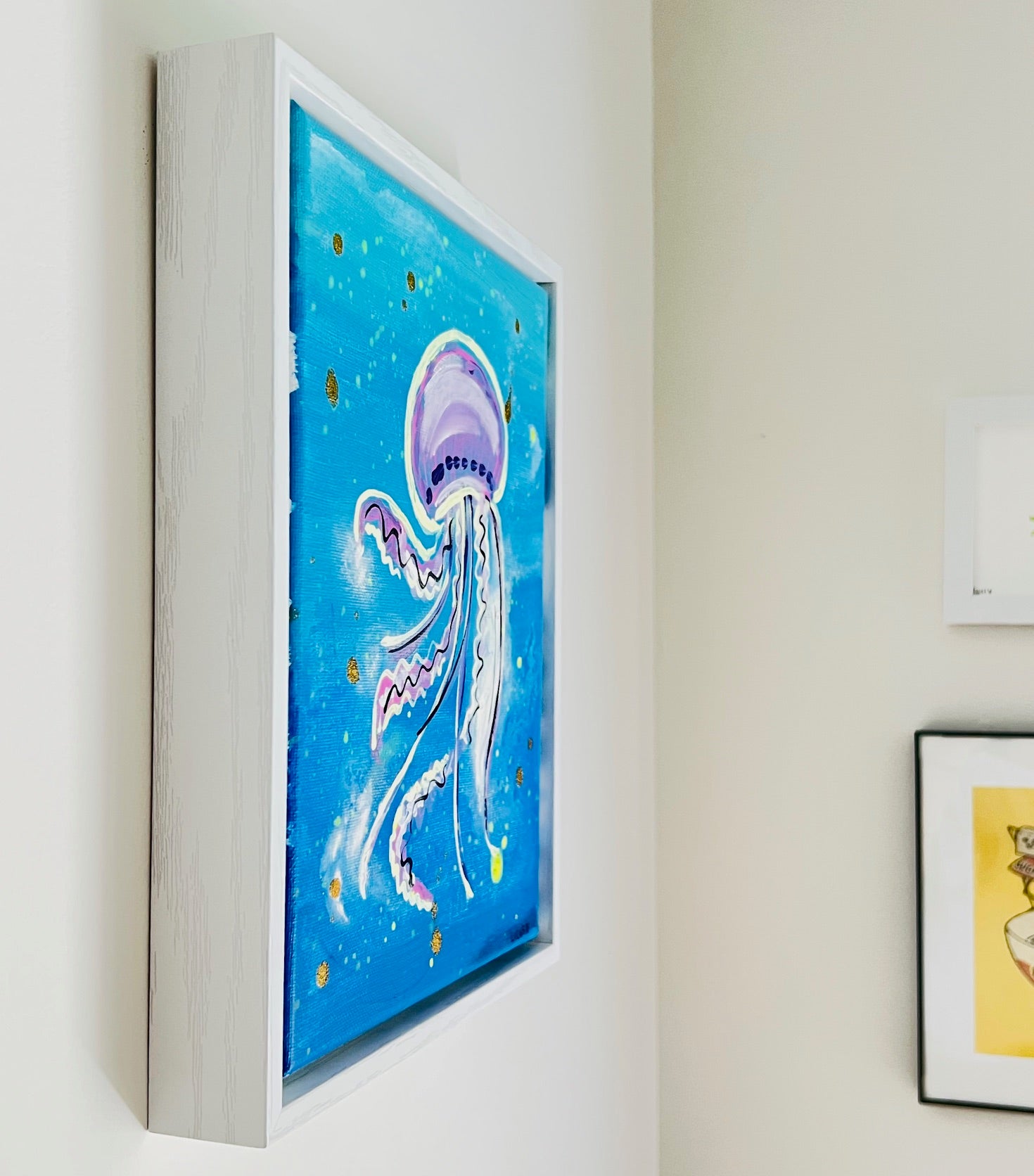 Dancing Jellyfish Original Painting | 8" x 10" | Sook & Hook