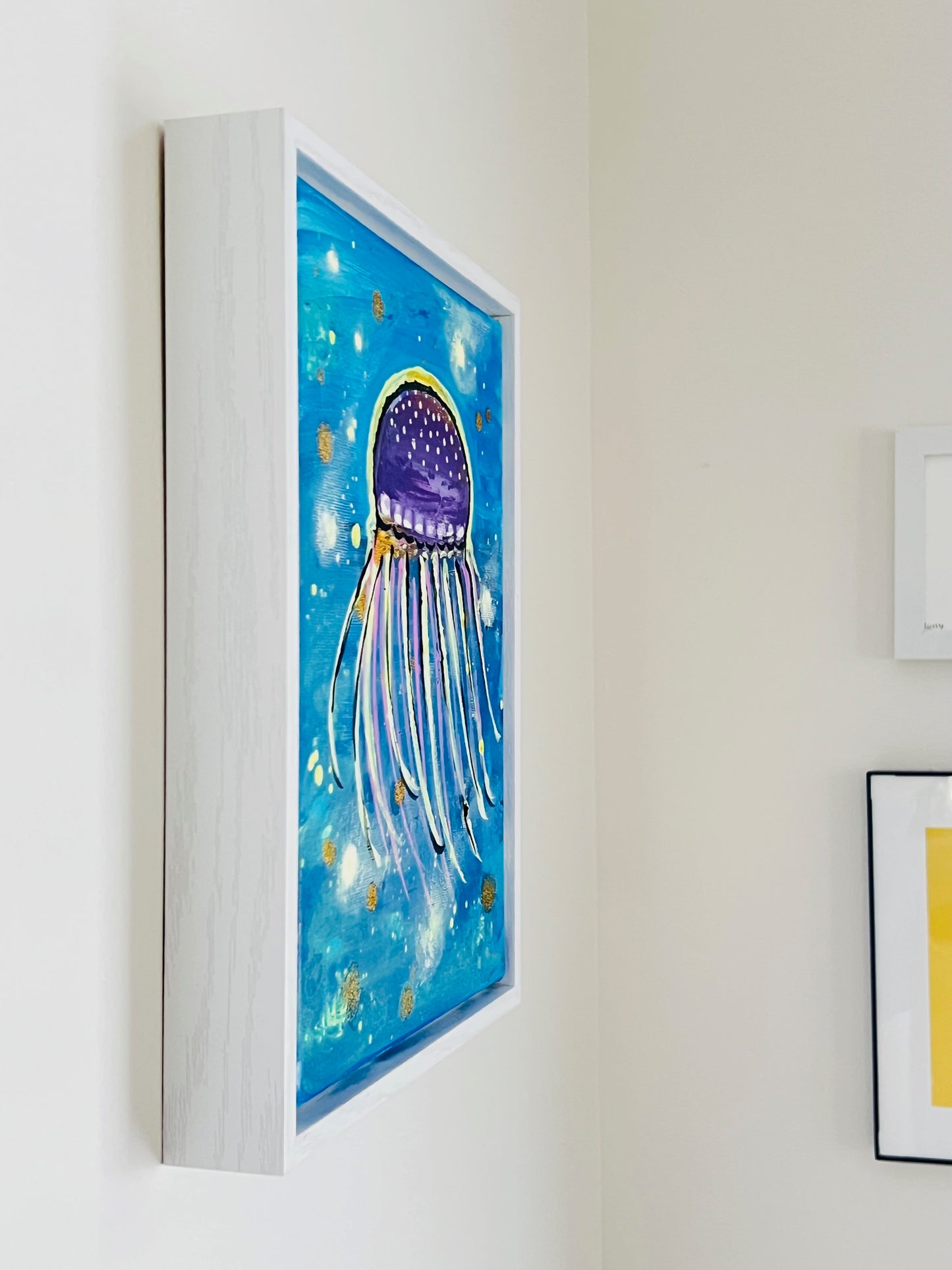 Mushroom Jellyfish Original Painting | 8" x 10"