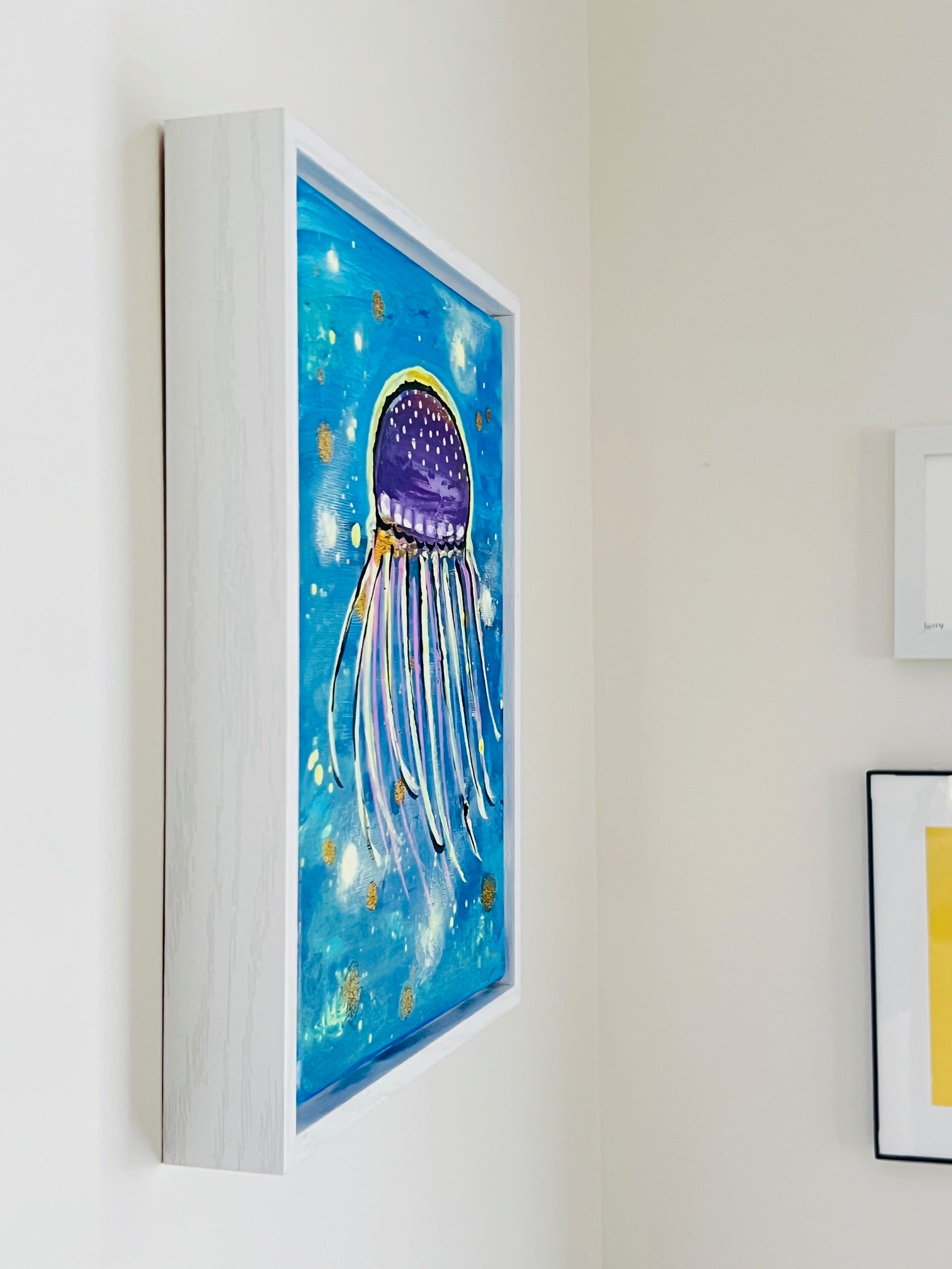 Mushroom Jellyfish Original Painting | 8" x 10"