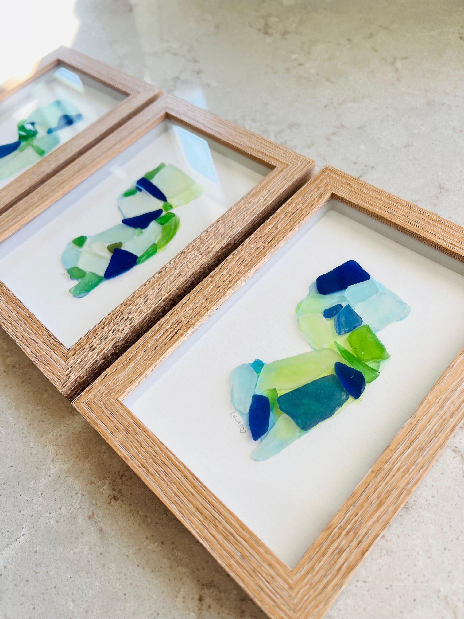 New Jersey State Sea Glass Silhouette