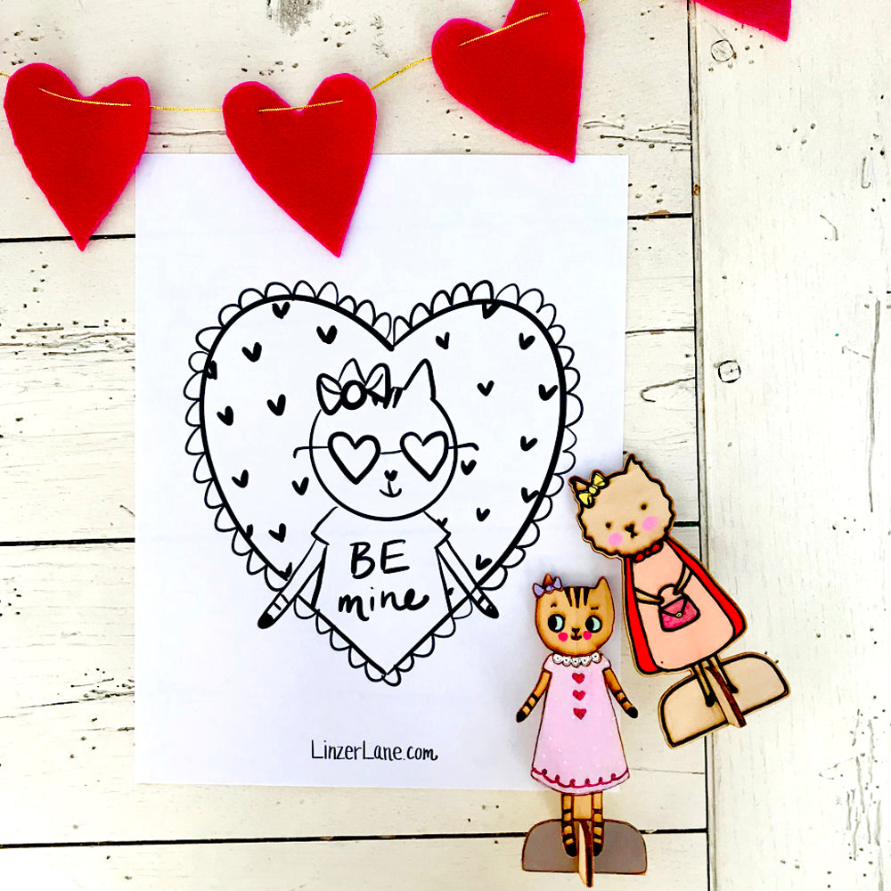 Printable Valentine's Day Coloring Book