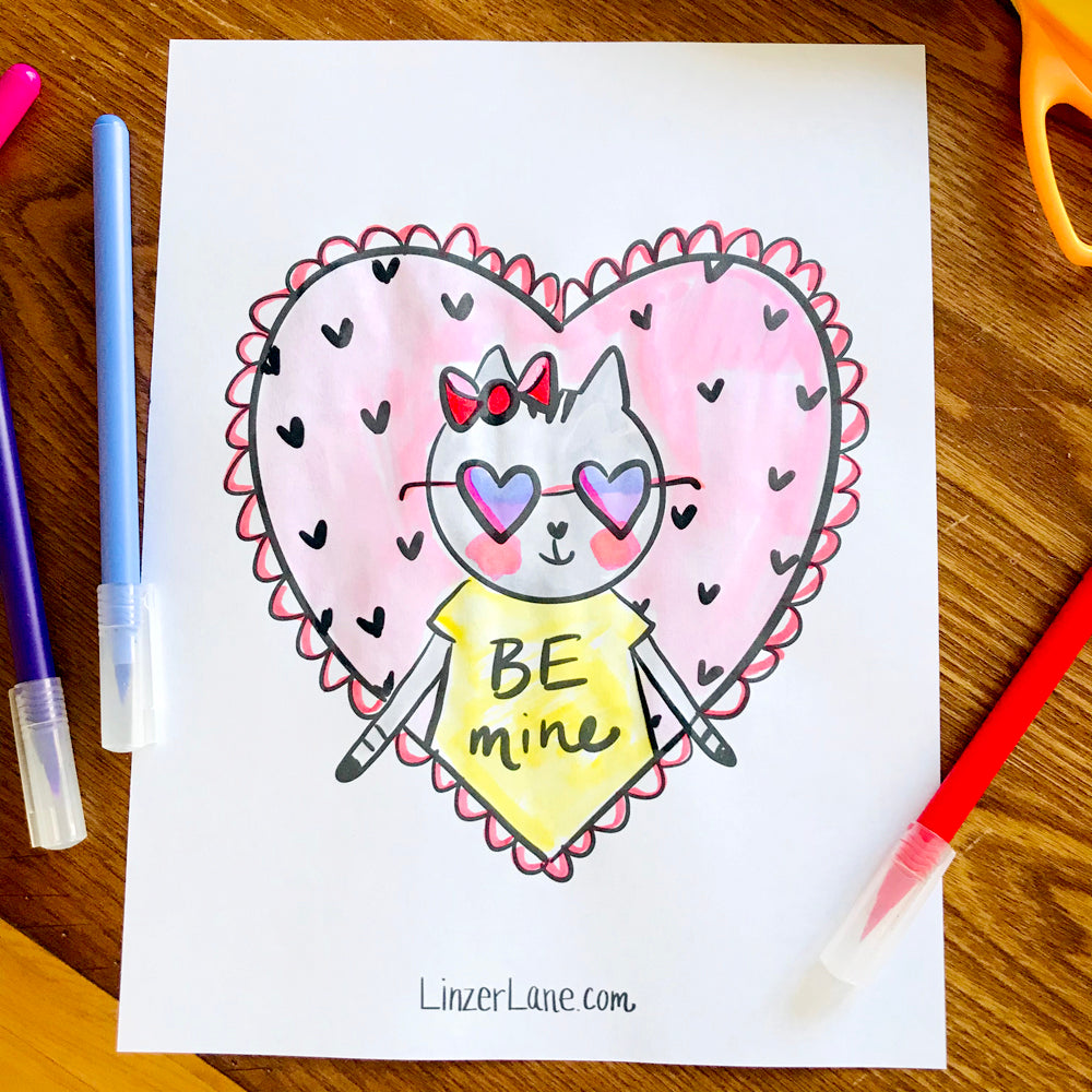 Printable Valentine's Day Coloring Book