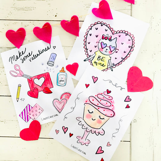 Printable Valentine's Day Coloring Book