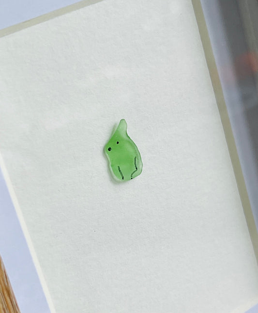 Sea Glass Rabbit Artwork | Minimalist Art for the Home | 4"x6"
