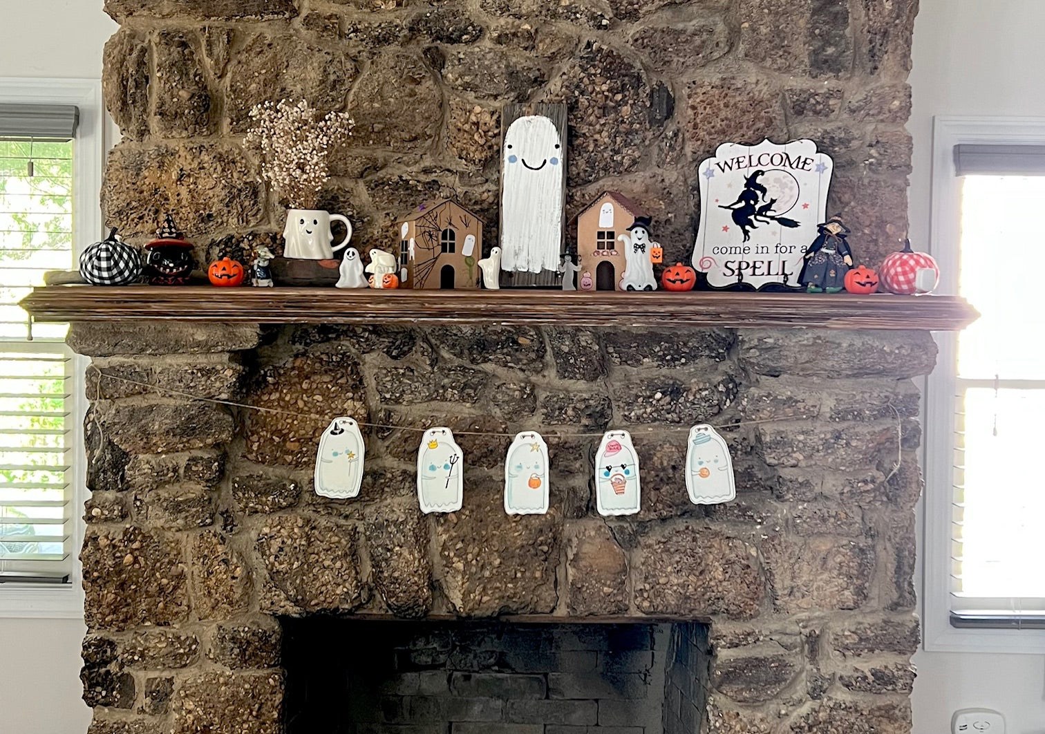 Printable Coastal Ghost Garland by Sook & Hook