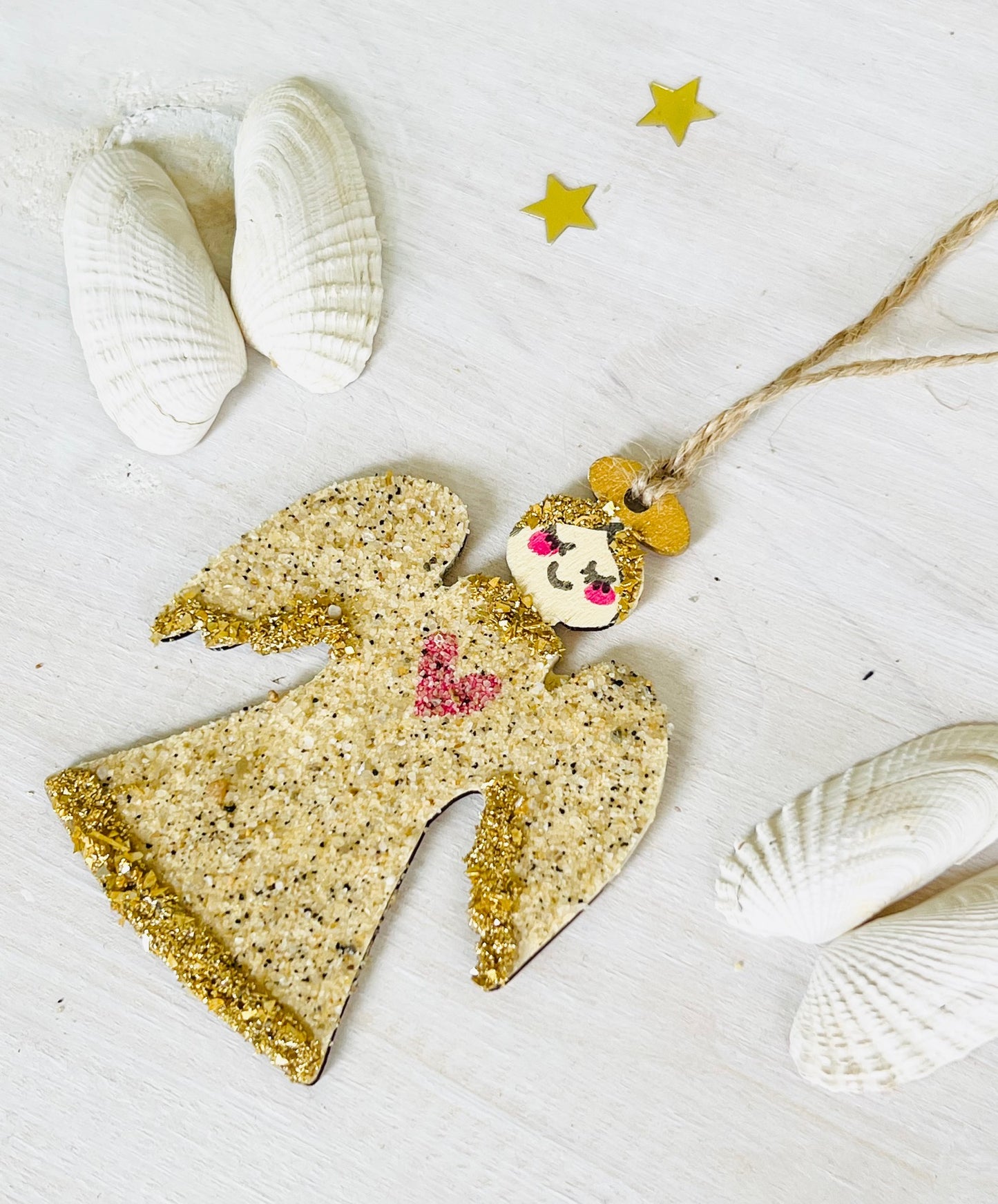 Sand Angel Christmas Ornament