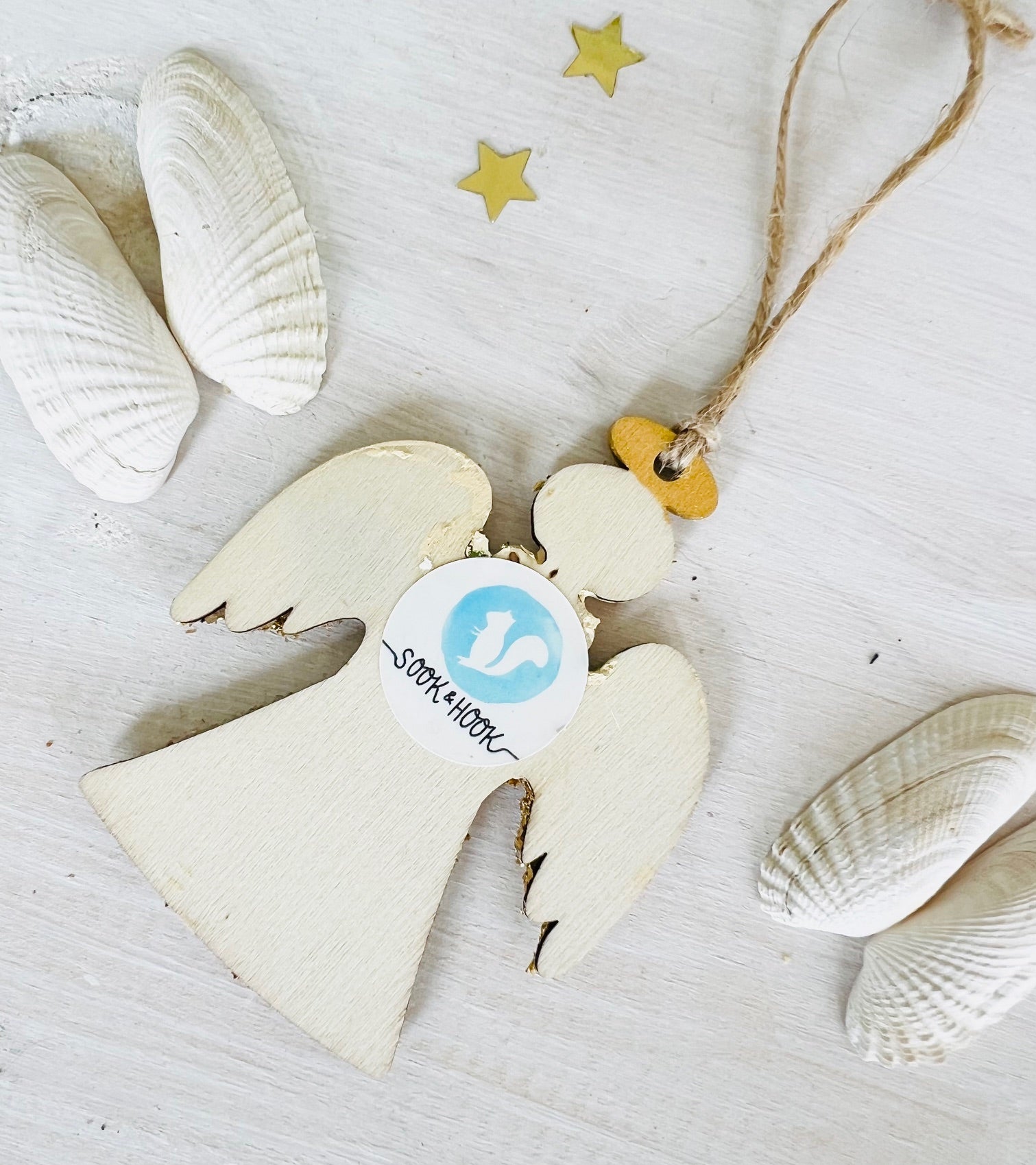 Sand Angel Christmas Ornament