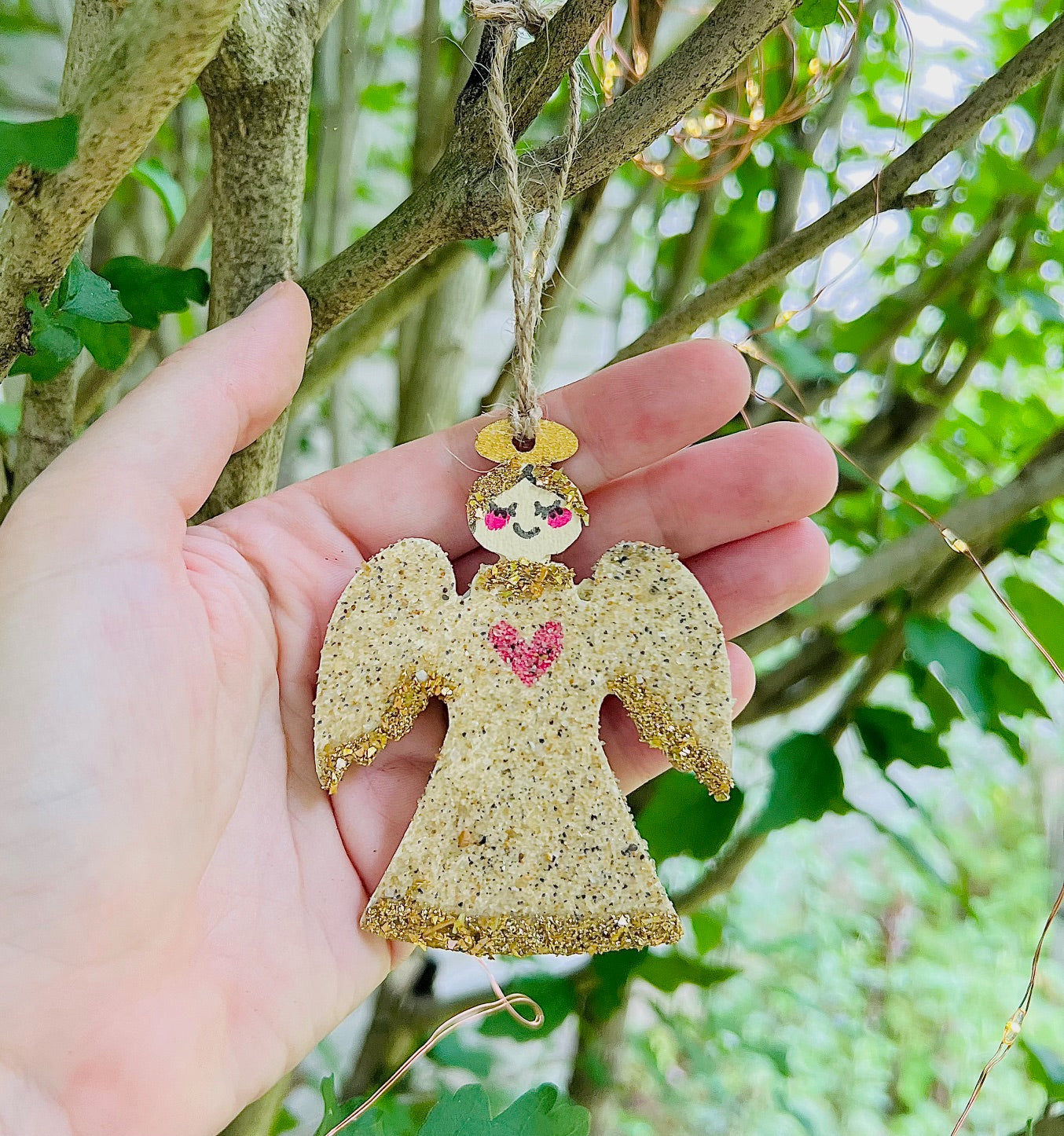 Sand Angel Christmas Ornament