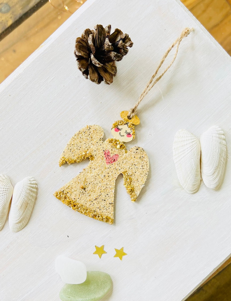 Sand Angel Christmas Ornament