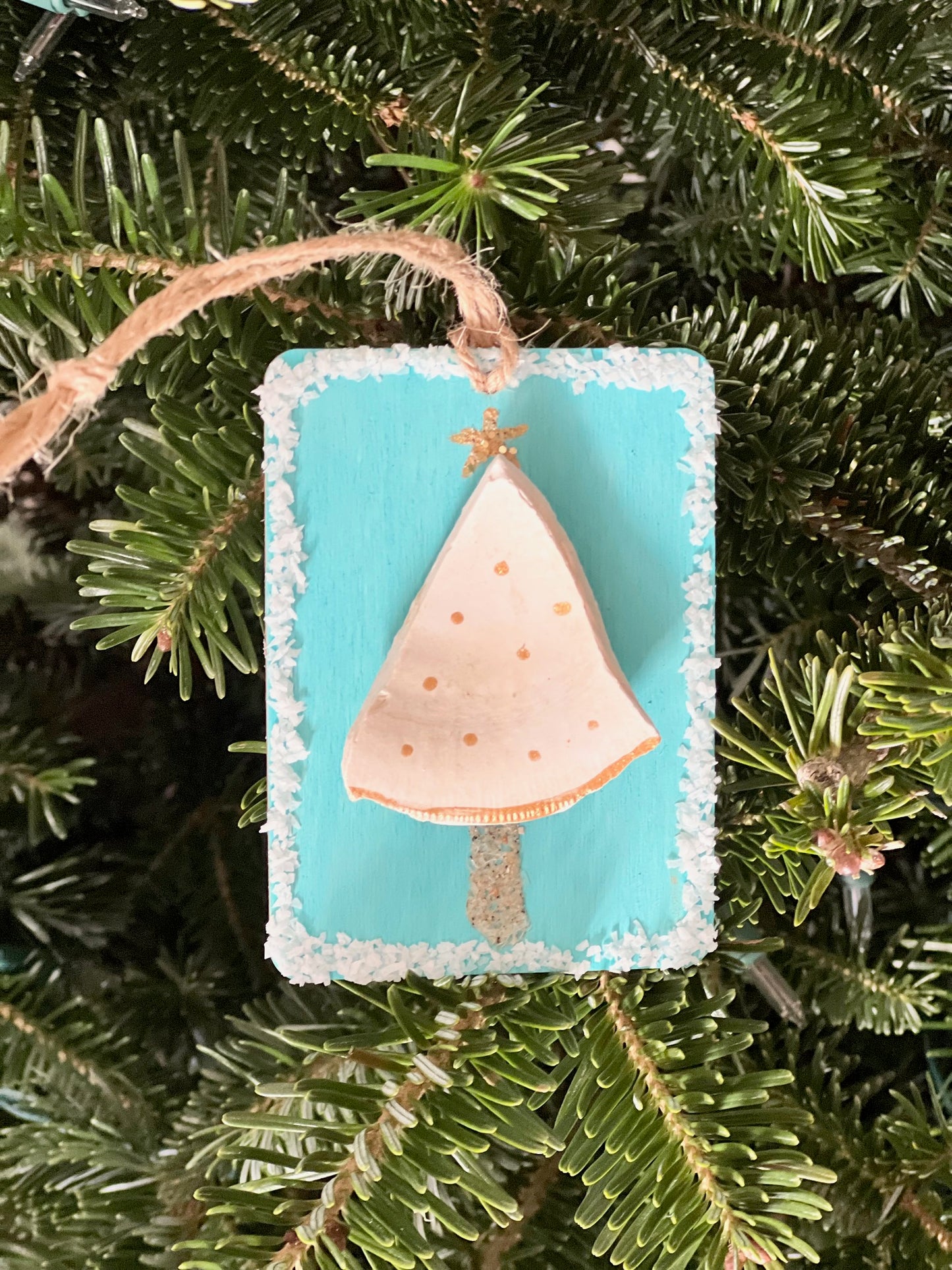 Christmas Tree Shell Ornament