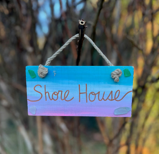 Shore House Small Hanging Sign
