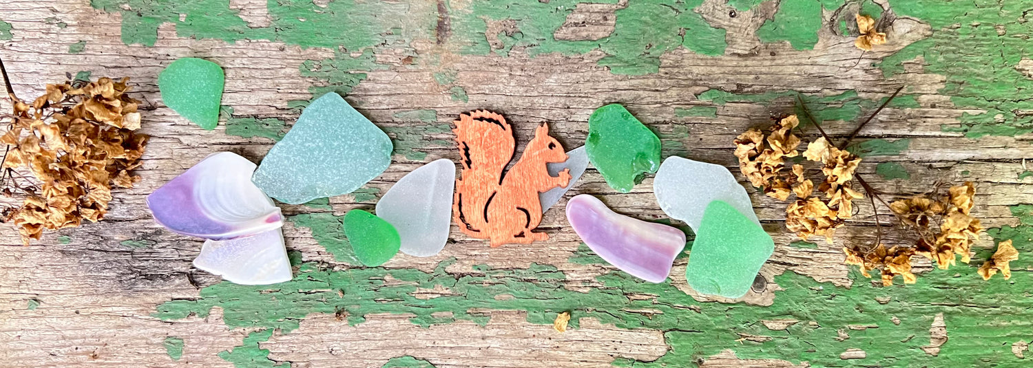 Fall Sea Glass by Sook & Hook