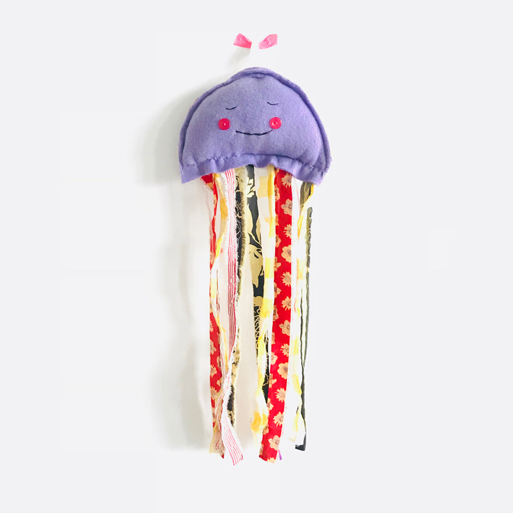 Cute Jellyfish Plush Wall Hanging