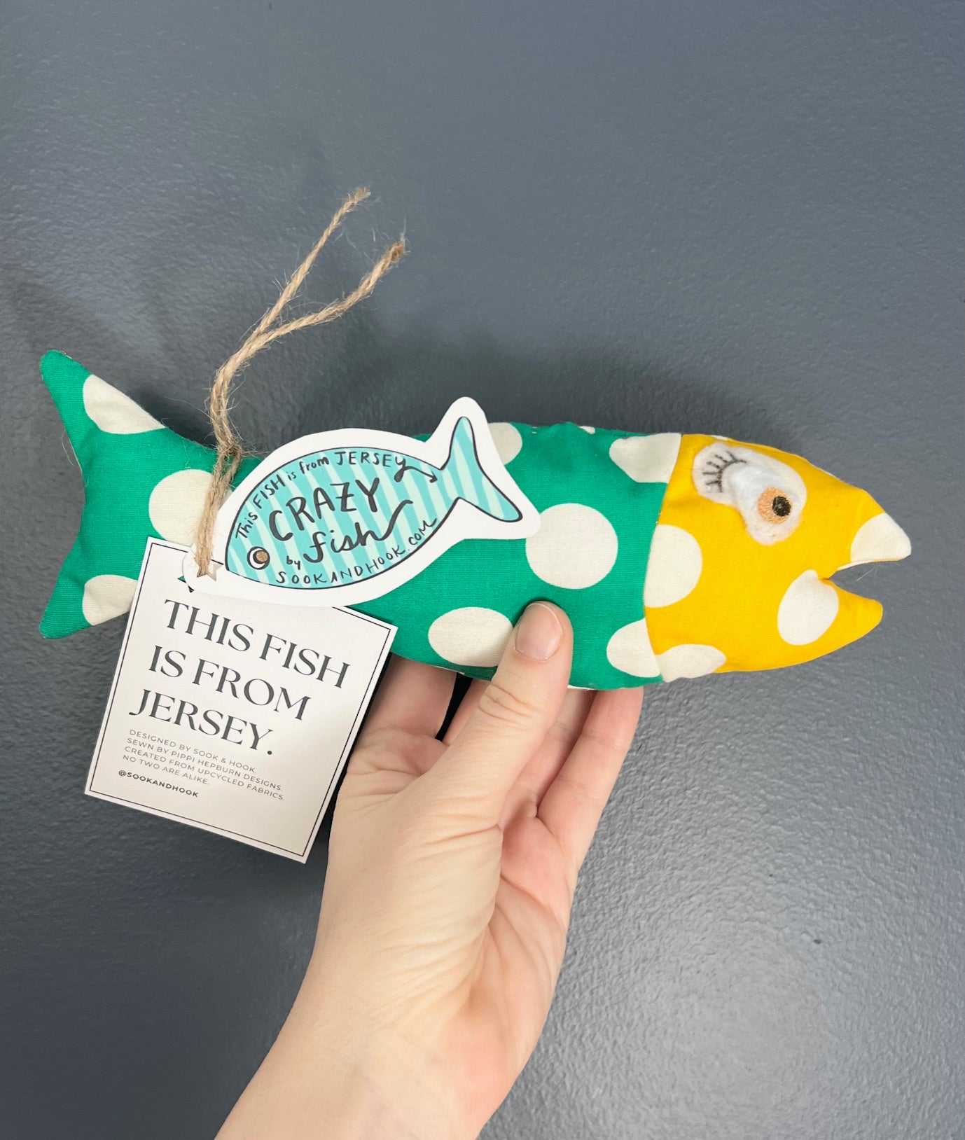 Crazy Fish Handmade Plush | This Fish is from Jersey!